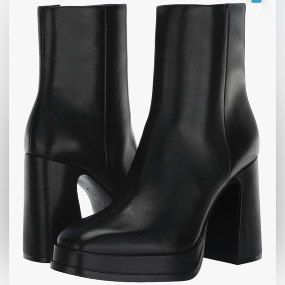 Ash Shoes - ASH Alyx Women's Stylish Ankle Boot – Trendy Black Leather Size 10 (41)